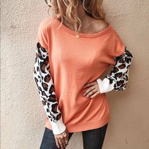 Oversized leopard sweater